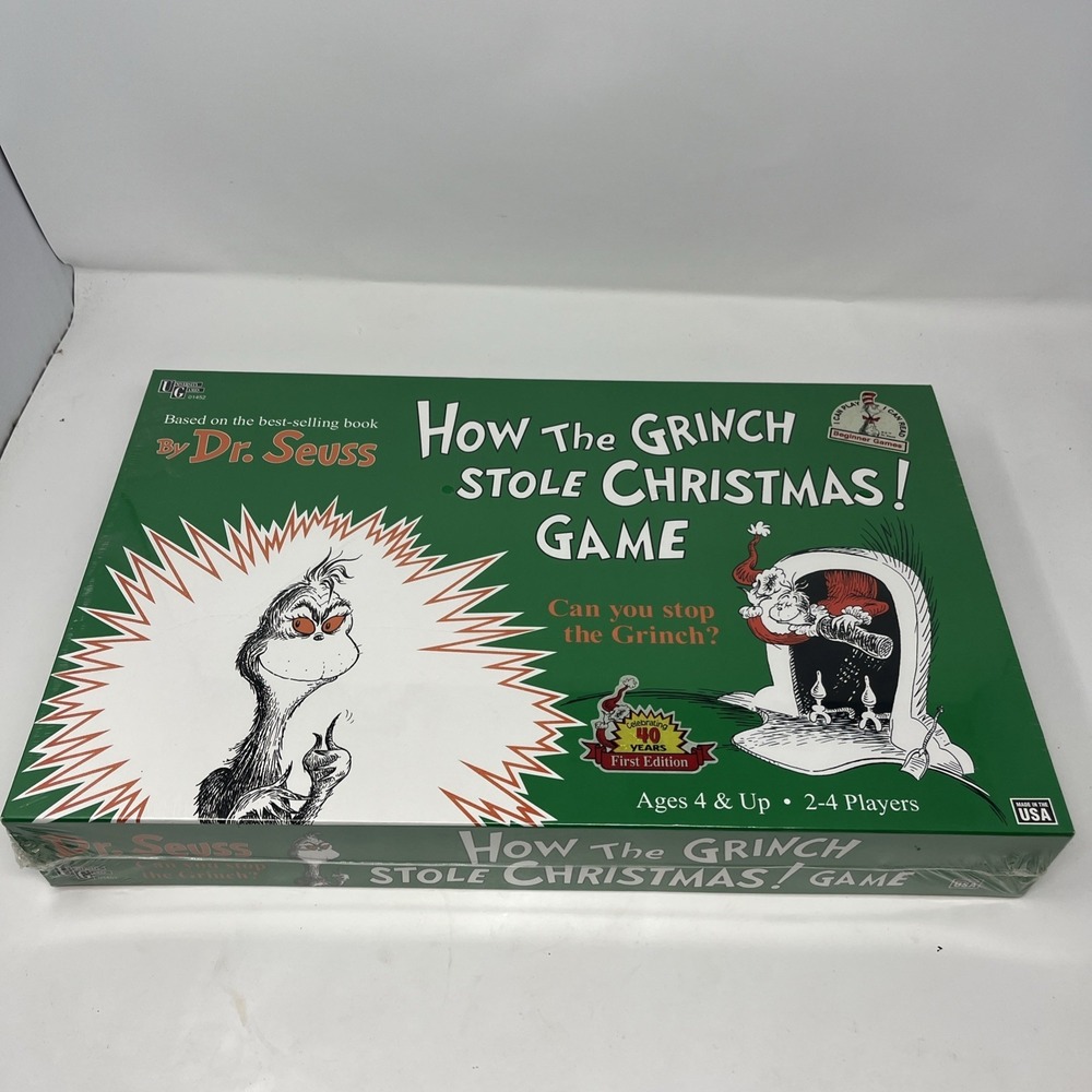 How the Grinch Stole Christmas Board Game 1997  - Dr. Seuss New Sealed